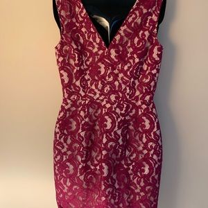 Cranberry Lace Dress